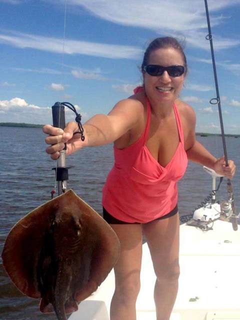 More than fish, this customer caught a sting ray
